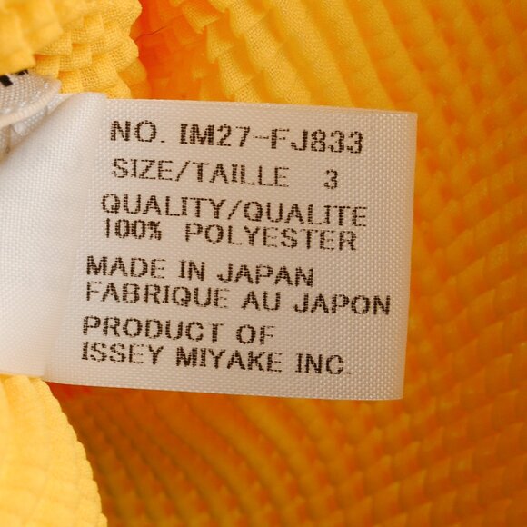 Issey Miyake Bright Yellow Pleat Ruffle Tie Cardigan - Picture 9 of 10